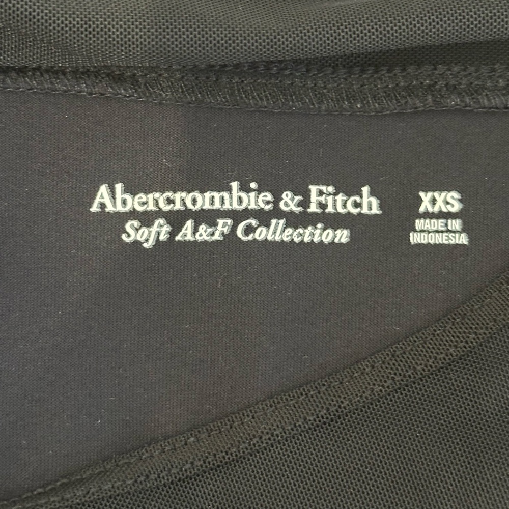 Abercrombie & Fitch, Black Sheer Sleeve Bodysuit - Picture 8 of 8